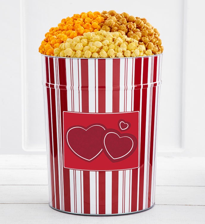 Tins With Pop® 4 Gallon Double Red Hearts